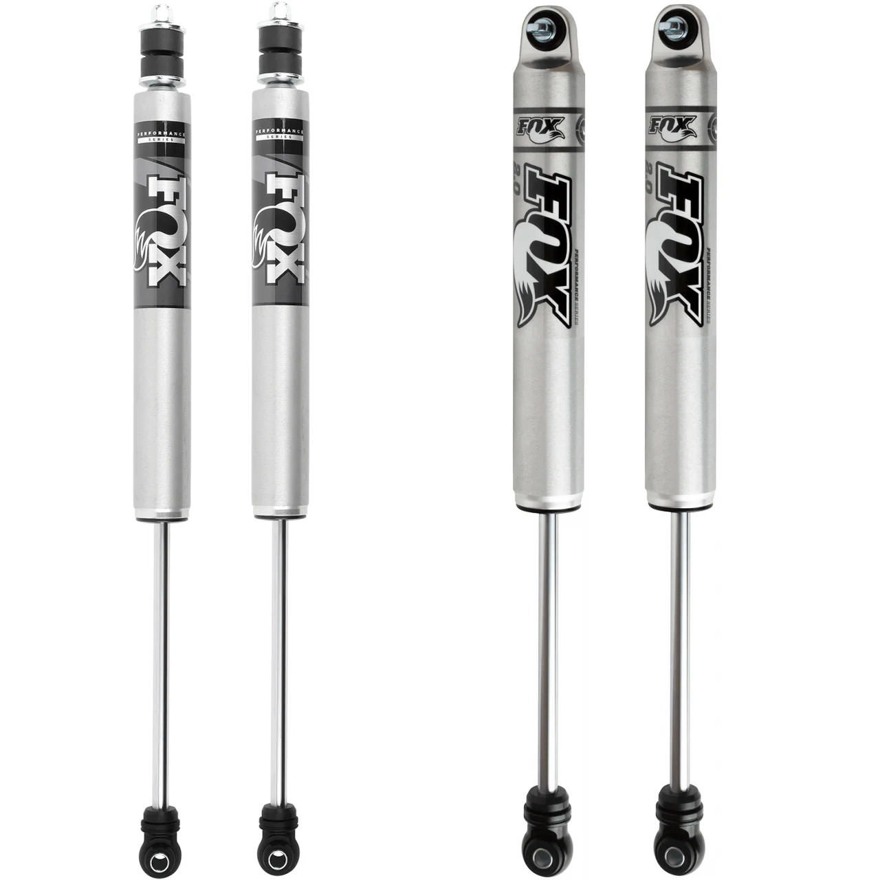 FOX JEEP JK FRONT- REAR , PS, 2.0 SERIES IFP, 9.6",1.5-3.5" LIFT ( 980-24-887, 980-24-888) )